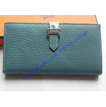 Hermes Bearn Long Wallet HW208 blue